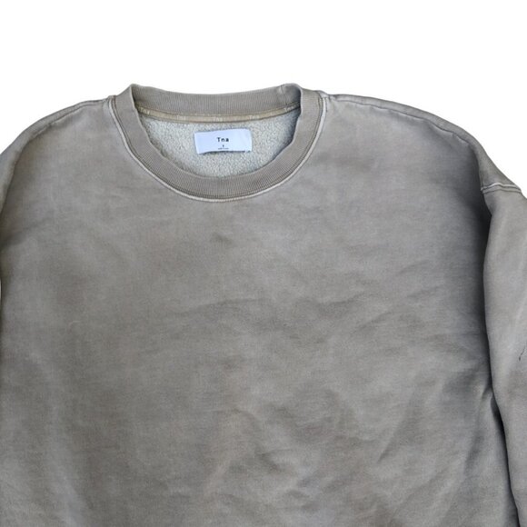 Tna Cozy Fleece Boyfriend Crew Sweatshirt Size - Picture 3 of 8